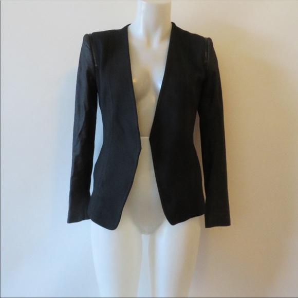 Theory Jackets & Blazers - THEORY blazer with leather sleeves